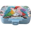 Diamond Art Painting Vitamin Multi-Compartment Organizer Box Six-Compartment for Outdoor Sports Business Trip Or Handbag