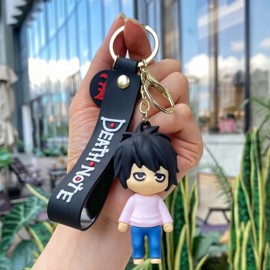 Cartoon New Anime Keychain Women Men Key Chain Double Sided Pendant Key Holder Acrylic Jewelry For Children Birthday Gift Presents