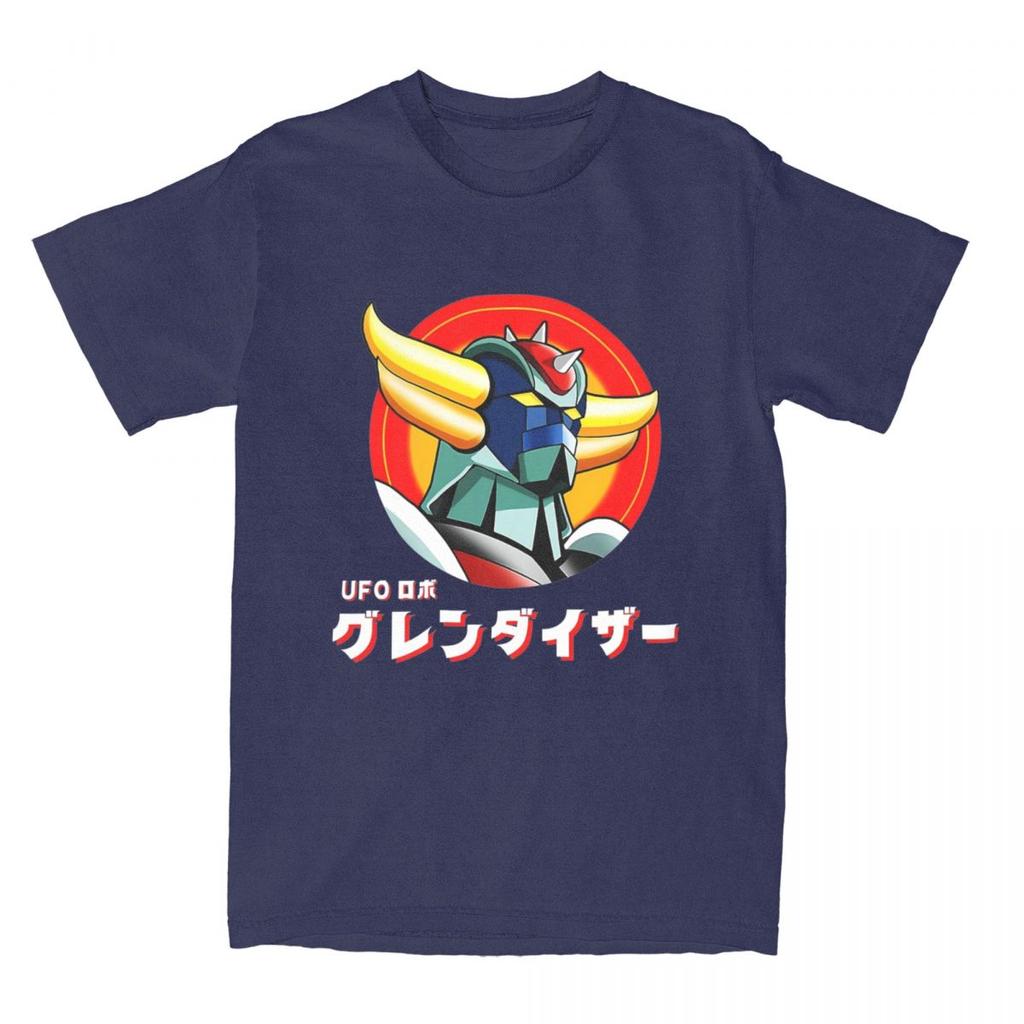 Japanese Goldrake Anime T Shirt Men Vintage Manga Funny Cotton T-Shirts Summer O-Neck Harajuku Tees Wholesale Oversized Clothes