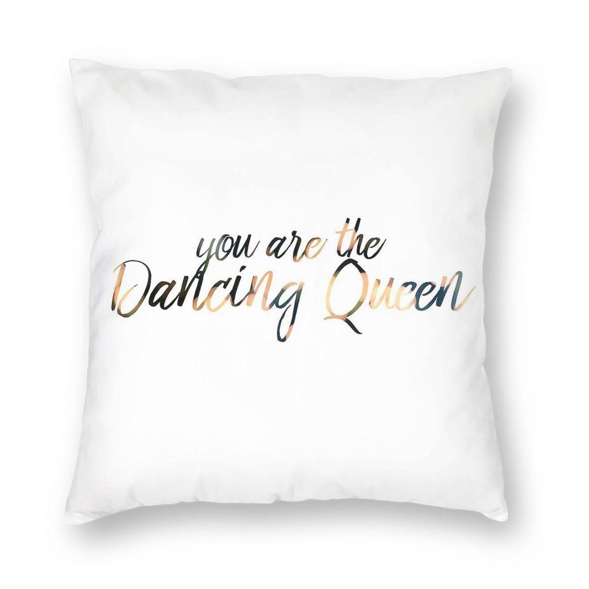 You Are The Dancing Queen Pillowcase Polyester Linen Velvet Printed Zip Decorative Bed Cushion Cover 30x30cm