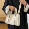 Casual Handbags New Style Canvas Bag Letters and Vegetables Basket Shoulder Bag