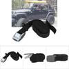 3 Meters Polyester Outdoor Lashing Tie Surfboard Kayak Rack Buckle Lock Tie Down Strap(Black)