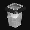 Aquarium Feeding Funnel, Plastic Aquarium Feeding Cup, Floating  S with Transparent Scale with Suction Cup for Aquarium