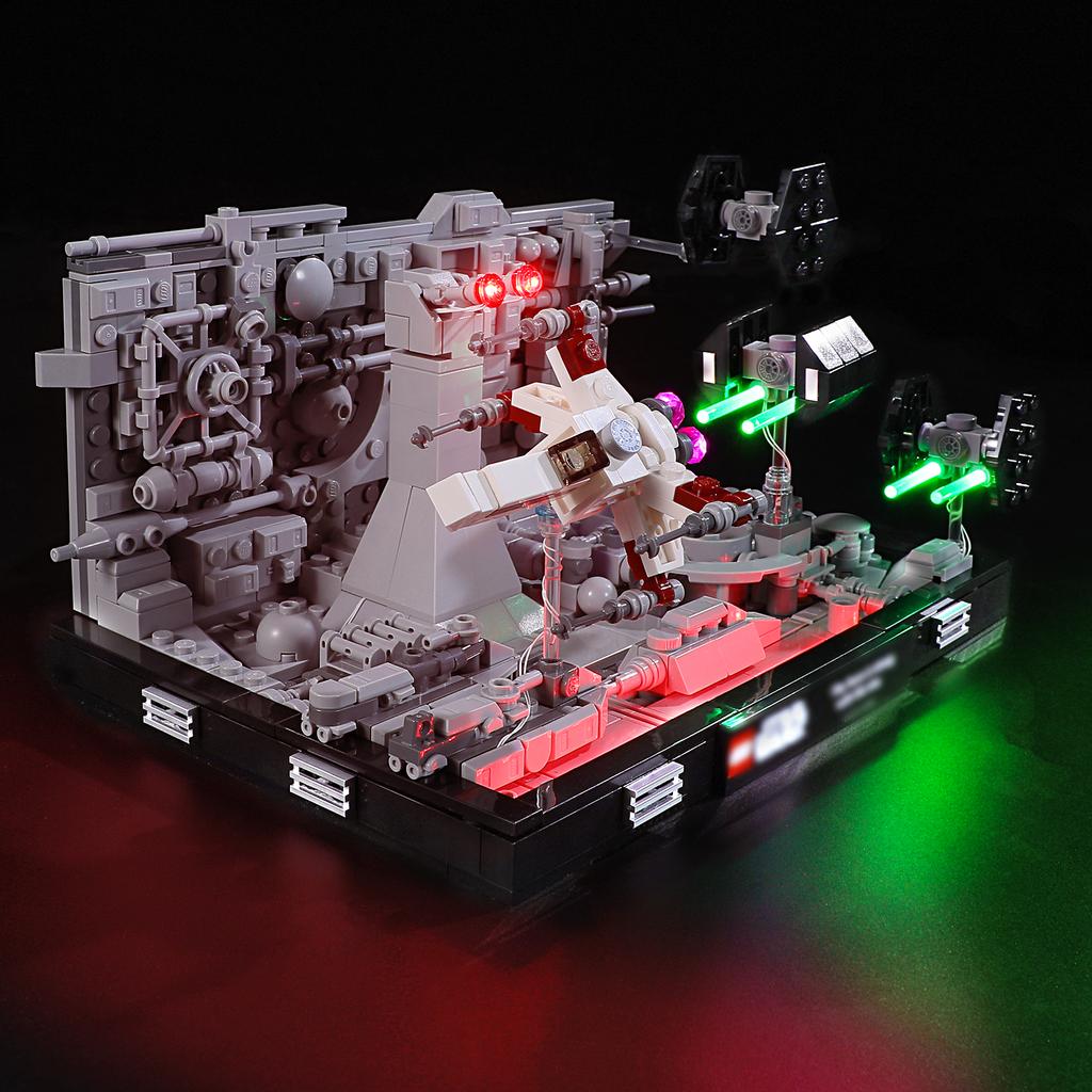 Classic DIY LED Light Kit For LEGO 75329 Death Star™ Trench Run Diorama Assembled Building Block Toy Decoration Adjustable Lighting Accessories