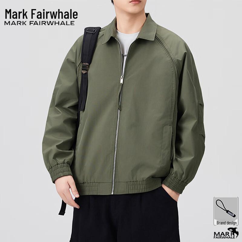 Mark Fairwhale Men's American Style Loose Fit Casual Workwear Jacket
