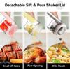 12Pcs Glass Spice Jars with Bamboo Lid Round Spice Seasoning Containers Salt Pepper Shaker Spice Organizer Kitchen Spice Jar Set