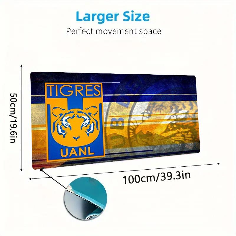 Tigres uanl Color Mouse Pad Large Gaming Table Cushion Non-slip Laptop Tablet Big Mousepad XXL Mat Mini PC Playmat With Lock edge