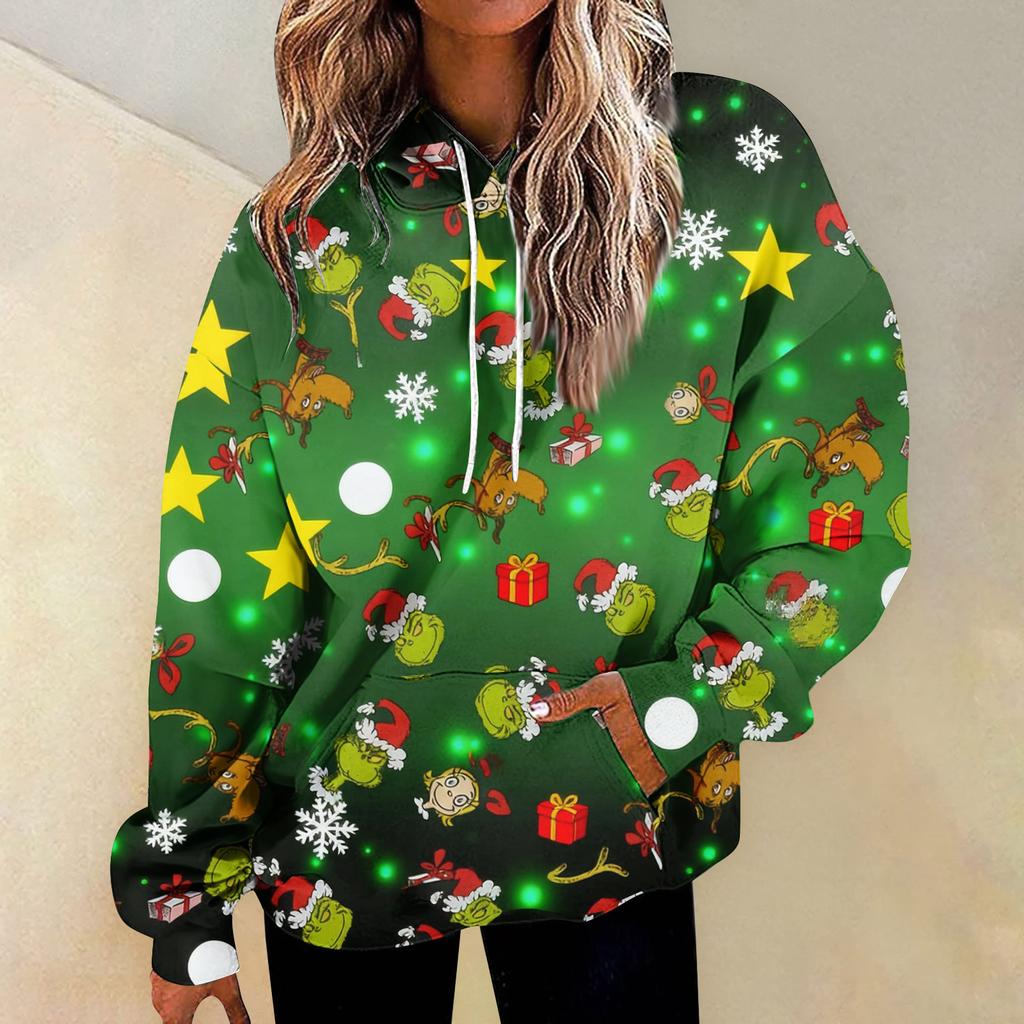 Women's Fashion Daily Versatile Casual Crewneck Sweatshirts Graphic Daily Long Sleeve Gradient Patchwork Printed Top Sweatshirts