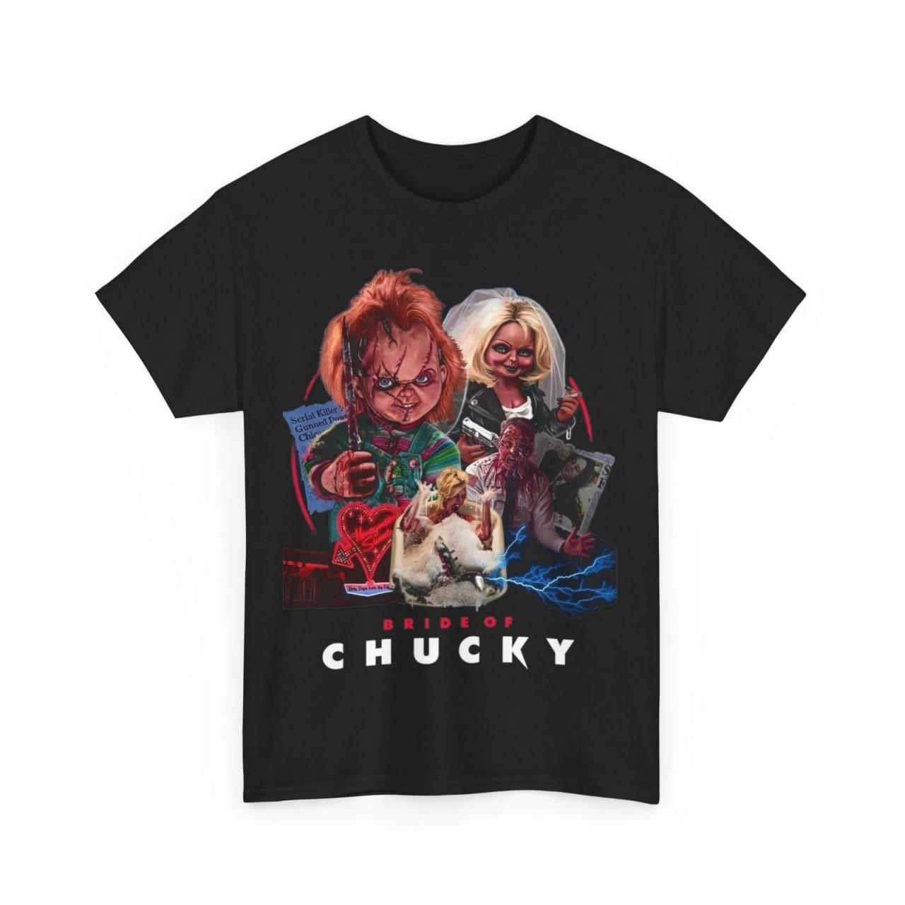 Bride of Chuckyy Movie T-Shir Unisex Cotton Gift Halloween S