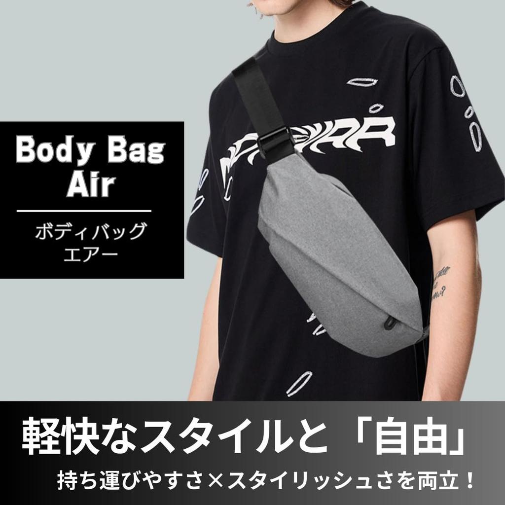 Capprecier Crossbody Waist Running Stylish Men's Small, Lightweight, Bag, Bag, Water-Repellent, Waterproof, Compact, Pouch, One-Shoulder Bag, (Gray)