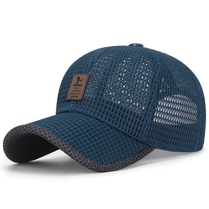 ZhenYueQi Men s Breathable Grid Mesh Baseball Cap Adjustable