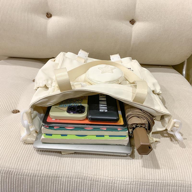 College Style Crossbody Bag Student Shoulder Bag Women's Tote Bag with Coin Purse