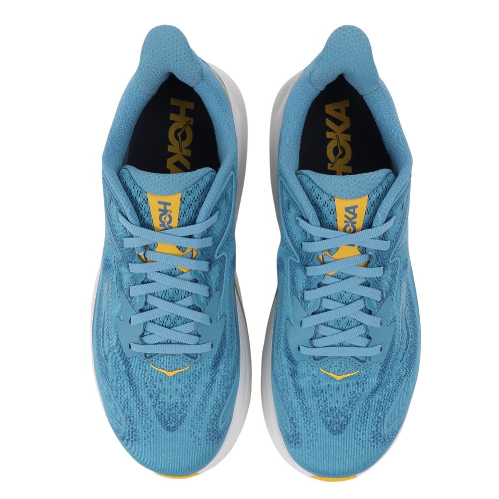 HOKA Clifton 10 Wide Running Size Shoes, Blue, 1162032-ALF, Men's 26.0