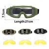 Xulai J#2 Tactical Goggles Polycarbonate Fram UV400 Sunglasses