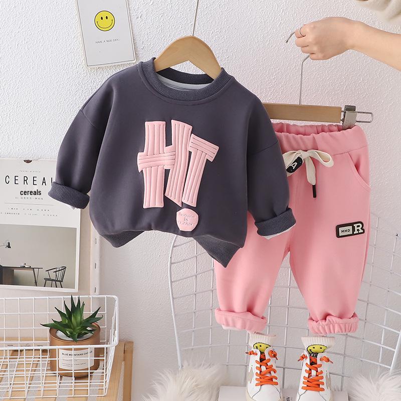 Yihao Spring & Autumn Sweatshirt Set for Boys - Stylish Two-Piece Children’s Wear