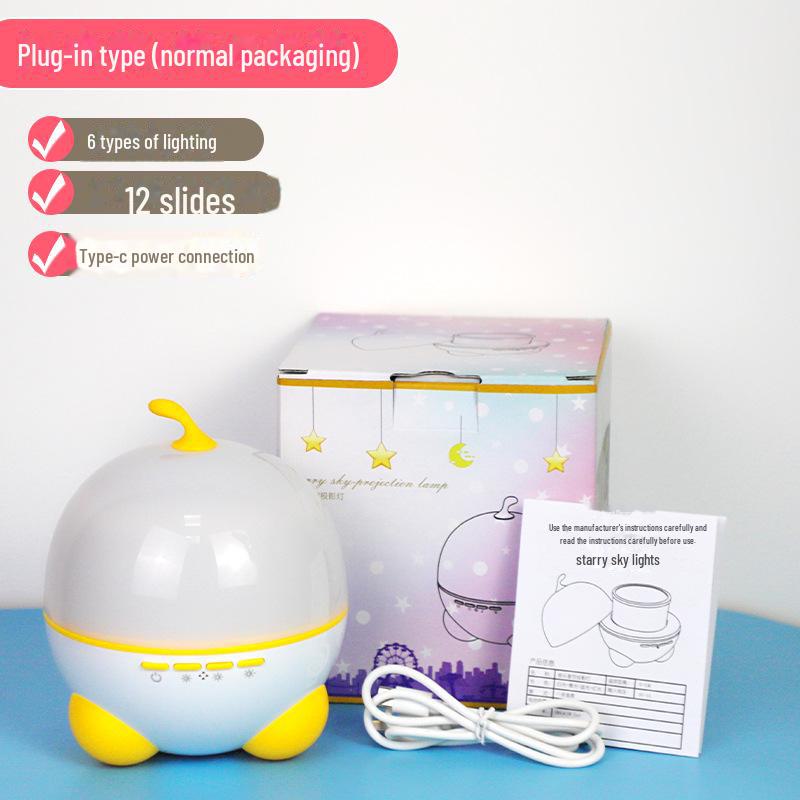 

Музыкальная шкатулка-проектор Звездное небо : Вращающийся ночник с дистанционным управлением для детской спальни. 4*1W