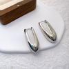 Copper Metal Hoop Earrings for Women Simple Design Exquisite Young Girl Gift Wedding Accessories Beautiful Jewelry