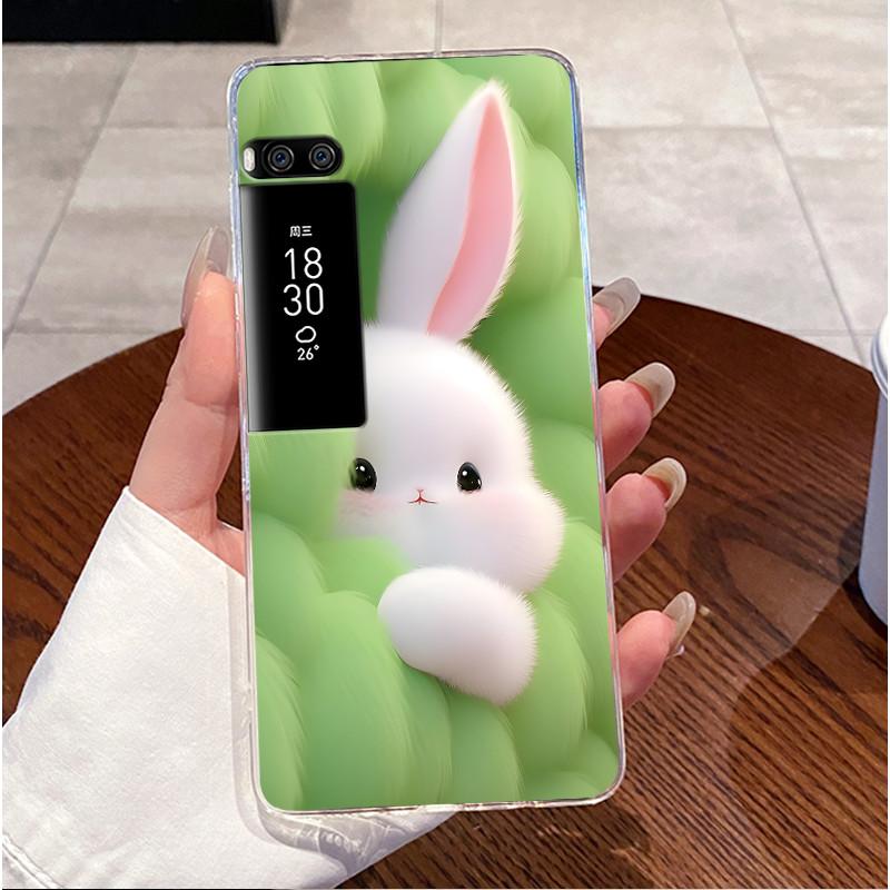 For Meizu Pro 7 Case Clear Luxury Cute Love Rabbit Funny Cool TPU Soft Silicone Phone Case For Meizu Pro 7 Plus Pro7 Back Cover