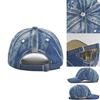 Casual Fashion Denim Baseball Cap In Blue Shades Cotton Material