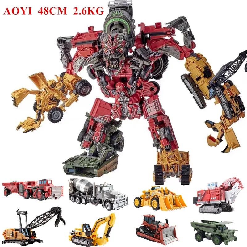 TAIBA 8 IN 1 Big Devastator Toys Transformation Action Figure Robot Car Anime Series Model Classic Boy Kids Gift DD01 DD04