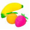 3 Pezzi Schylling Nee Doh Giocattolo Frutta Squishy Banana Arancia Fragola Rilascio Lento Ansia Sollievo Rilassante Accessorio sollievo dallo stress