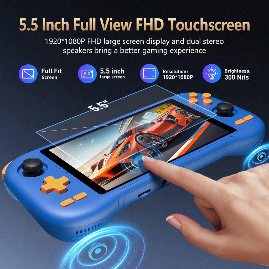 K56 Retro Game Console: Android 14, HD ISP Screen, PSP-Style & N64 Arcade Gaming.