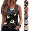Damen Trägertops Sommer Ärmellose Tops Lockere Hemden mit Knöpfen Nackenkleid Lässige Weste Kleidung