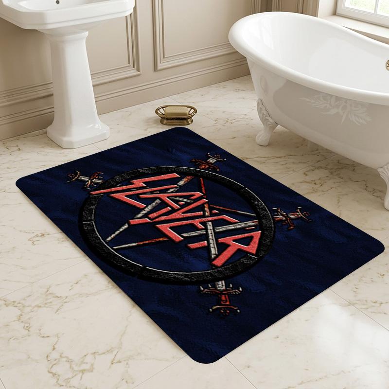 Slayer Emblem Living Room Nonslip Area Rug Soft Carpet For Bedroom Game Playroom Sofa Office Home Decor Doormat Christmas Gift C9261933