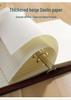 A5 Leather Business Notebook with Logo Printing, Thick Ring Binder & Buckle Closure - Perfect for Office Notes
