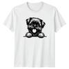 Happy Dog Paws Peeking Animals Dogs Unisexs TShirt Unisexs Graphic Tee