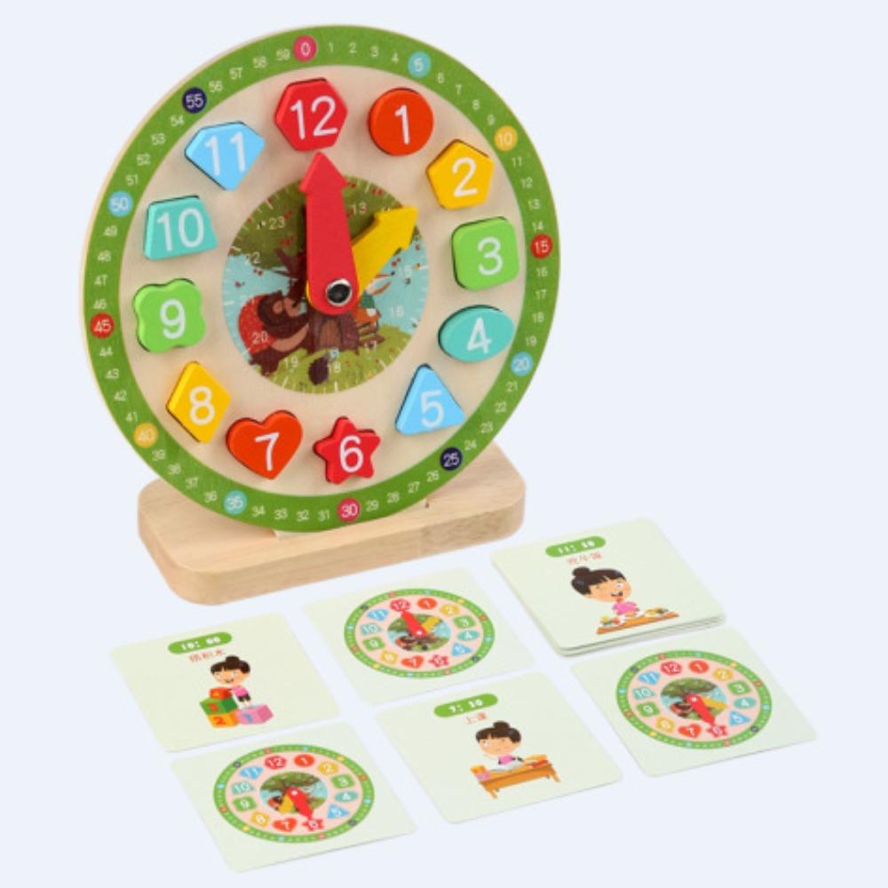Clock Model Mathematics Kindergarten Primary School Clock Teaching Aids Children First and Second Grade Time Cognition Learner Toy