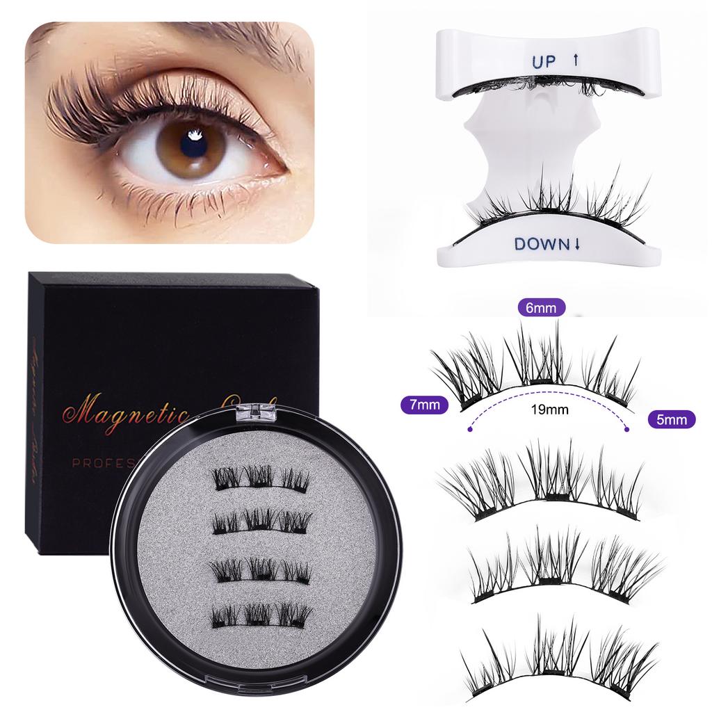 2 Pairs Magnetic Eyelashes - Premium Box Set with Carrying Case