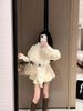 2026 Winter Fashion Women's Thick Knit Cardigan with Fox Fur Collar