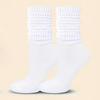 Women Slouch Socks Scrunch Crew Socks Retro Plain Color Stretchy Boot Socks for Girls Street Casual Wear Sneakers Loafers