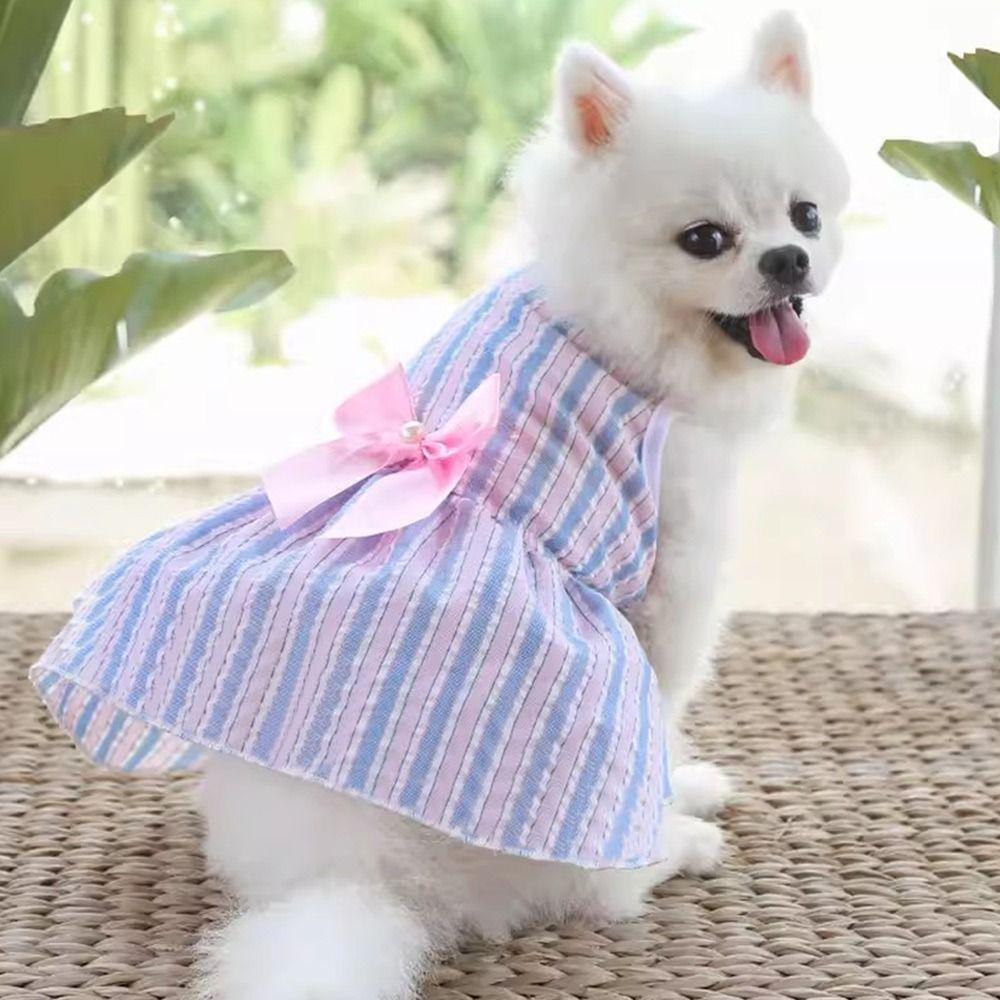 Summer Dog Princess Dress Flower Dog Skirt Cute Cat Accessories Cat