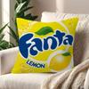 Fanta Logo New Personalized Pillow Cover Kids Bedroom Wild Party Decor Pillowcase Kid Birthday Shower Gift