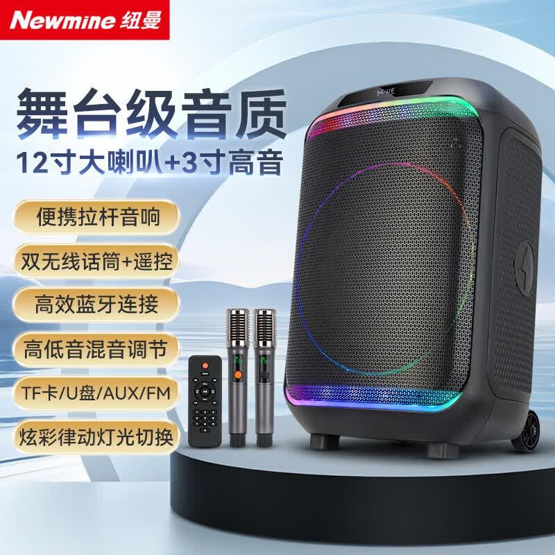Newmine Portable Outdoor Bluetooth Speaker with Dual Microphones (CN Version)