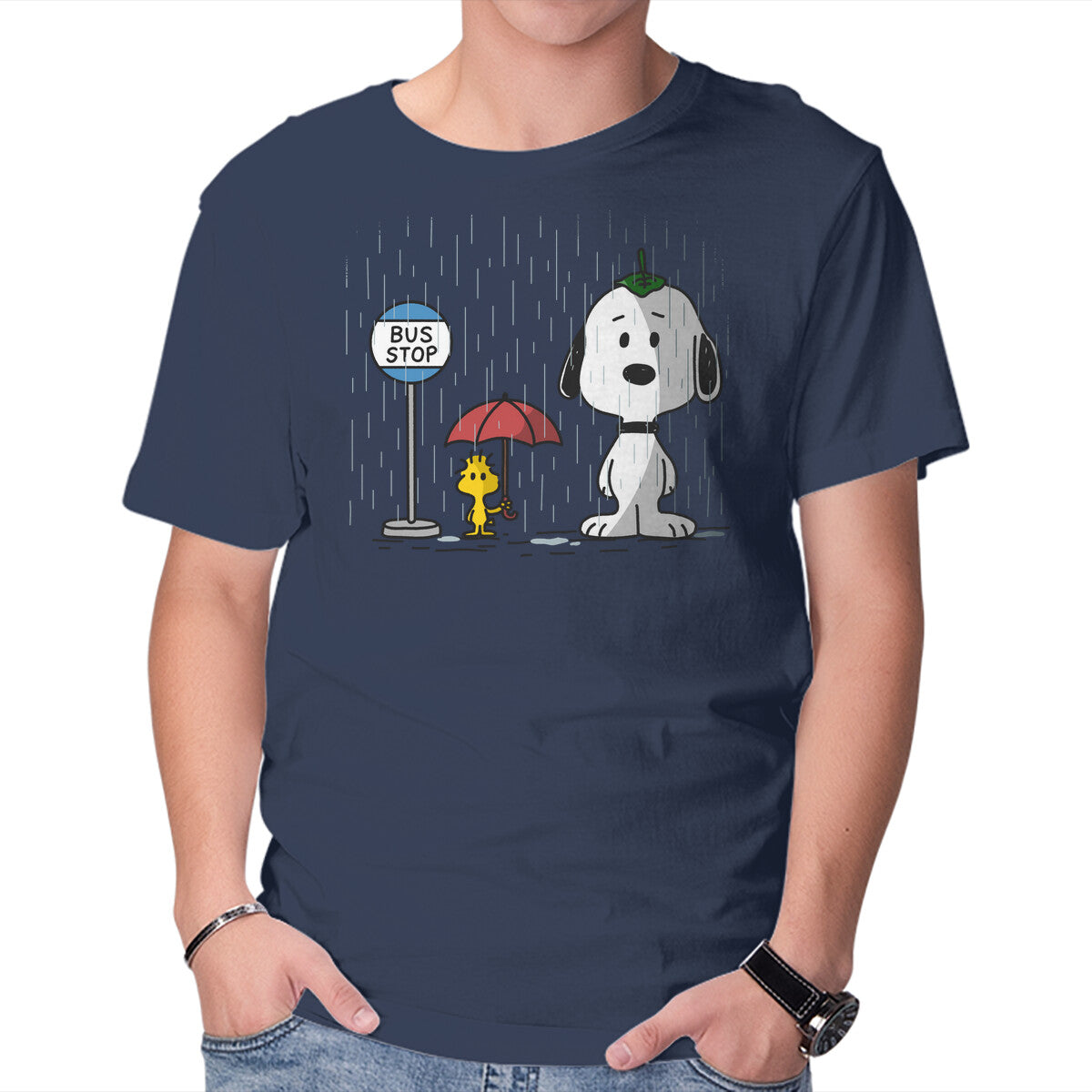 Unisex Crew Neck T-Shirt Good Neighbor Graphic Short Sleeve Casual Tee S
