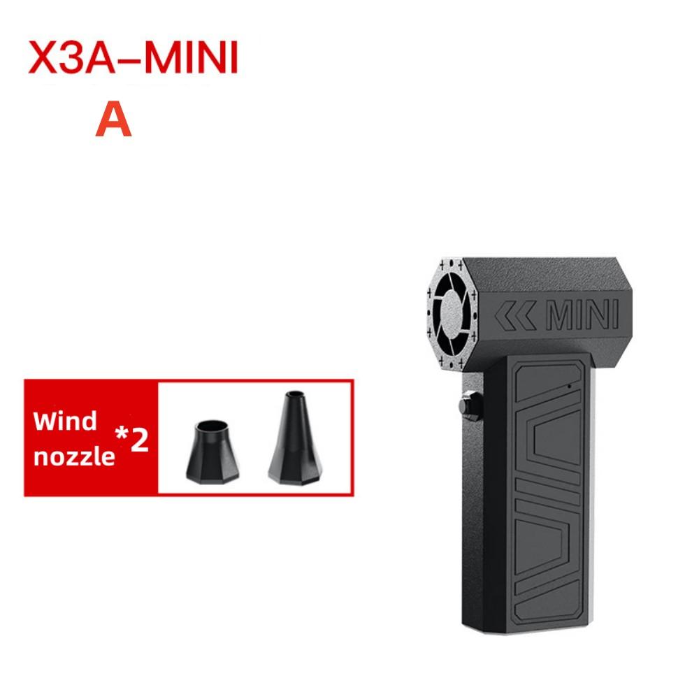 X3-A Blower Mini Turbo Violent Fan Car Electric Air Duster With 2 Nozzles 41m/s Brushless Turbo Jet Blower for Truck Keyboard