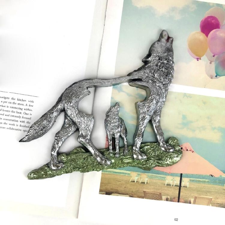 Forest Wolf Resin Molds Wall Art Pendant Silicone Mold Epoxy Casting for Home