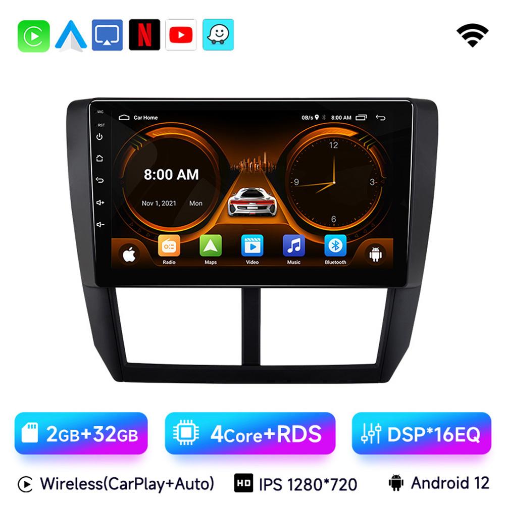 JIUYIN Android 12 Carplay Car Radio For Subaru Forester 3 SH 2007-2013 For Impreza GH GE 2 Din Multimedia Player 2 Din Head Unit