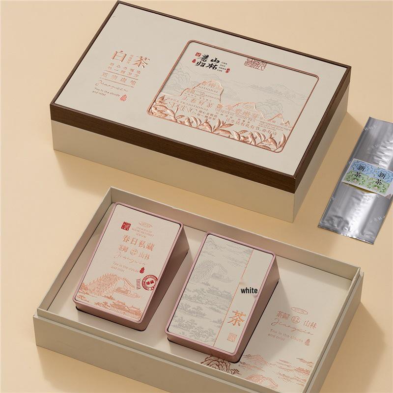 Anji Bai Cha & Lushan Yunwu Green Tea High-Grade Gift Box Set (Empty)
