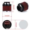 Universal 1.5" 38mm Interface Motorcycle Car Air Intake Filters Cone Cold Air Filter System Turbo Vent Crankcase