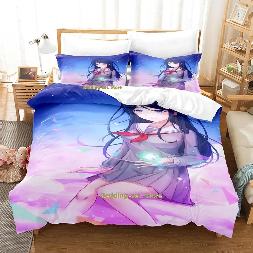 Kawaii Ichika Hoshino Bedding Set Single Twin Full Queen King Size Bed Set Adult Kid Bedroom Duvetcover Sets Print Anime Girls