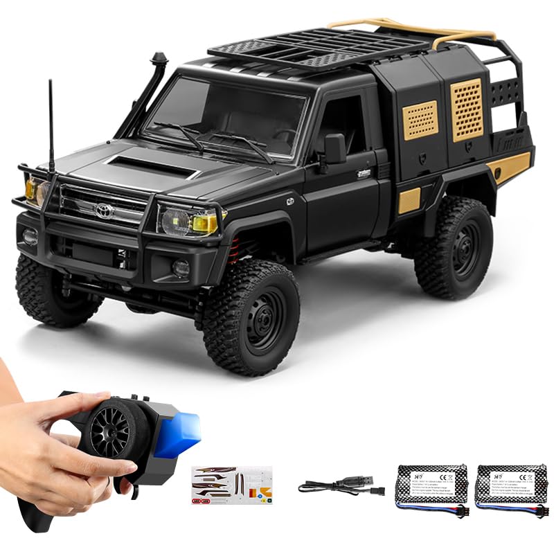 

MN MODEL Scale RC Land Cruiser 79 Crawler with Technical Approval 4WD Officially Licensed Birthday Gift for Christmas Gift 112 MN-82S Mark, Off-Road