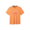 Breathable Casual Striped Logo Knitted T-Shirt Men Tops Orange 152227123-3