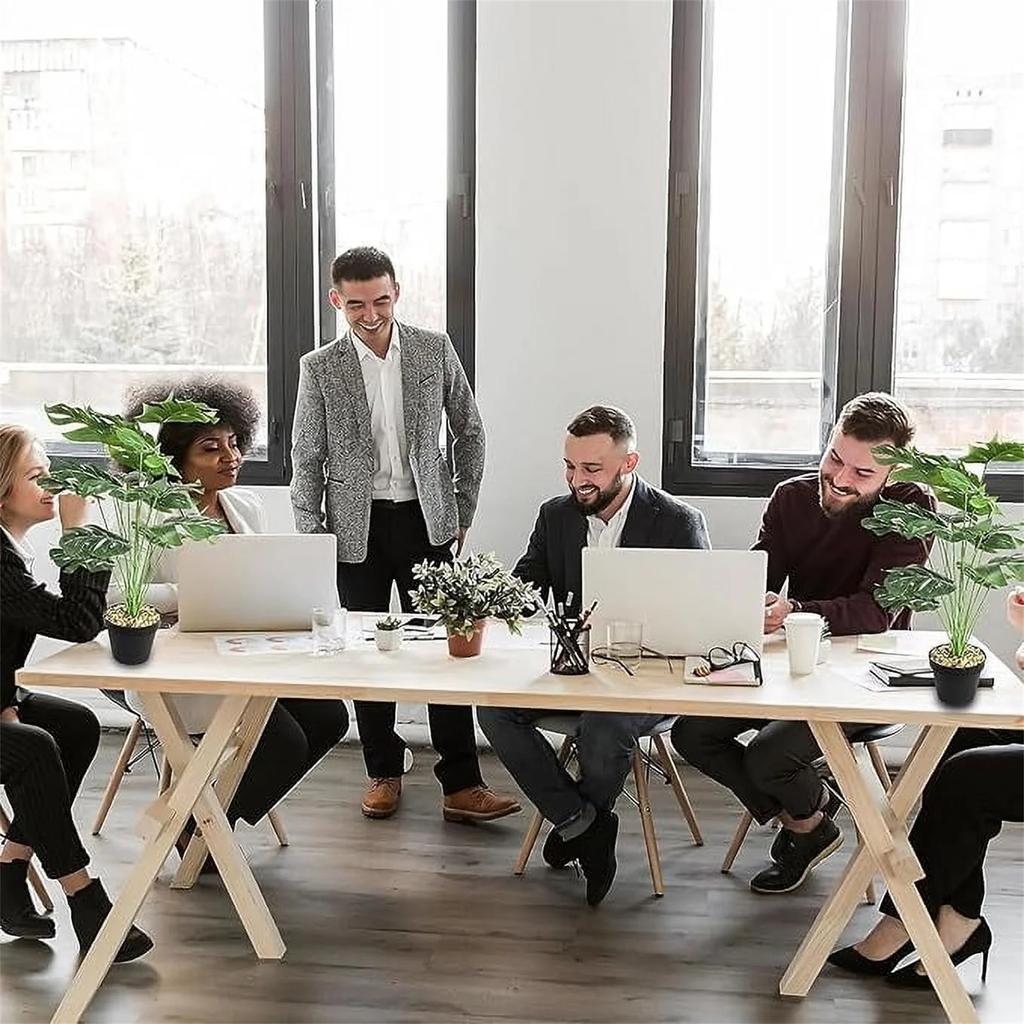 Künstlicher Baum Schildkrötenpflanze Topfpflanze, Wohnzimmer Innendekoration Ornamente Große Künstliche Grüne Pflanze Bonsai