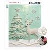 DIY Christmas Deer Pearl Painting Kit Frameless Pearl Painting Kit Aesthetic Wall Decor Relaxing Craft Gift Elegant Handmade Home Art