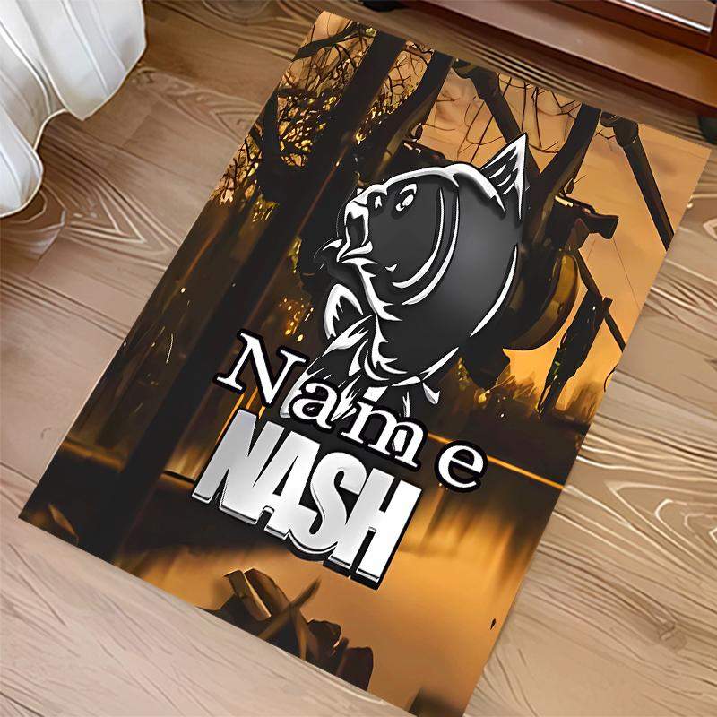 Custom personalization Nash logo Print Area Rug - Soft, Washable Non-Slip Indoor Mat,Living Room,Home&Office Decorative Rug