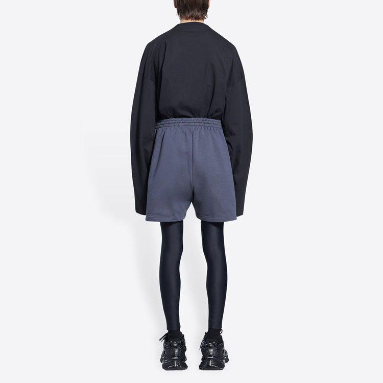 Balenciaga SS22 Casual Shorts Men's Gray Blue 676137TKVI91366